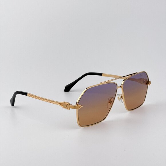Versace Men’s Sunglasses – Gold Aviator Frame | VE2284 1002EL | NEW & AUTHENTIC - Picture 4 of 10